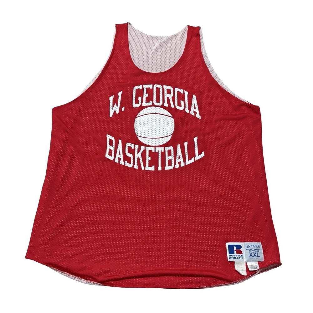 Vintage 90s Russell Athletic x University of West Georgia Reversible Jersey XXL